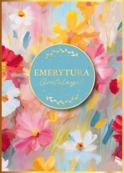 Opakowanie Karnet Emerytura Gratulaje