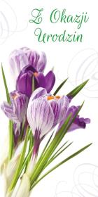 Opakowanie Karnet Flowers Urodziny wzór nr 2