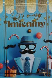 Opakowanie Karnet Imieniny męskie 2K-189