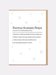 Opakowanie Karnet komunia