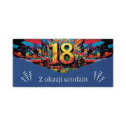 Opakowanie Karnet-koperta Urodziny 18