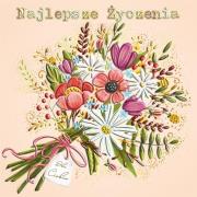 Opakowanie Karnet KW Imieniny - Letni bukiet