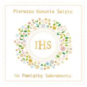 Opakowanie Karnet KW Komunia Wianek z koronką