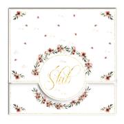 Opakowanie Karnet KW koperta z kółkiem Ślub Róże