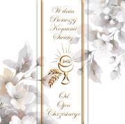 Opakowanie Karnet KW Premium I Komunia od Ojca Chrzestnego