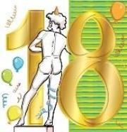 Karnet KW Urodziny Osiemnastka - Posąg. Wydawca: Henry. Dadada.pl Opakowanie Karnet KW Urodziny Osiemnastka - Posąg