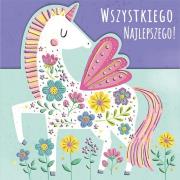 Opakowanie Karnet KW wycinany Urodziny - Pegaz