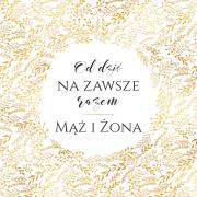 Opakowanie Karnet KWD z bilecikiem HS Ślub Złoty