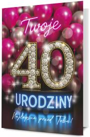 Opakowanie Karnet Mega Urodziny 40