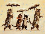 Opakowanie Karnet mini brokat z kopertą Święta Kotki