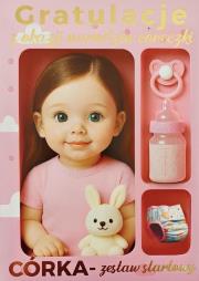 Opakowanie Karnet Narodziny dziewczynka
