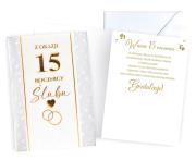 Opakowanie Karnet Rocznica ślubu 15