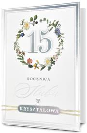 Opakowanie Karnet Rocznica ślubu 15