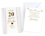 Opakowanie Karnet Rocznica ślubu 20
