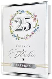 Opakowanie Karnet Rocznica ślubu 25
