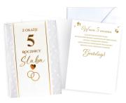 Opakowanie Karnet Rocznica ślubu 5