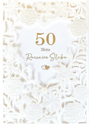 Opakowanie Karnet Rocznica Ślubu 50