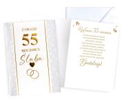 Opakowanie Karnet Rocznica ślubu 55