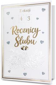 Opakowanie Karnet Rocznica Ślubu (wymienne cyfry)
