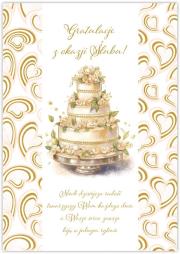 Opakowanie Karnet Silver ślub