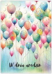 Opakowanie Karnet Silver urodziny