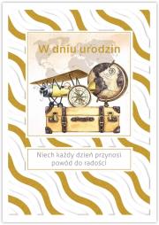 Opakowanie Karnet Silver urodziny męskie