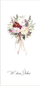 Opakowanie Karnet Ślub DL S67 - Bukiet kwiatów