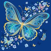 Opakowanie Karnet Uniwersalny - Blue Butterfly