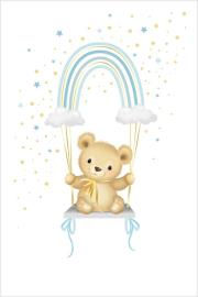 Opakowanie Karnet Uniwersalny - Blue Rainbow Teddy