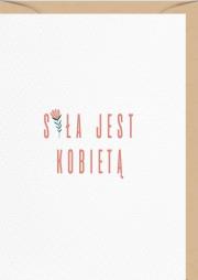 Opakowanie Karnet uniwersalny Dnia Kobiet - Siła jest kobietą