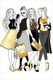 Opakowanie Karnet Uniwersalny - Fancy Girls