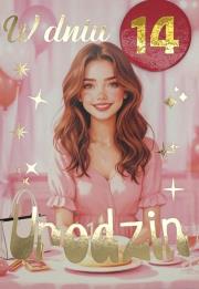 Opakowanie Karnet Urodziny