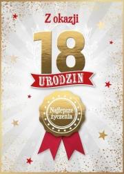 Opakowanie Karnet Urodziny 18