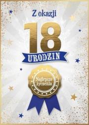 Opakowanie Karnet Urodziny 18