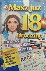 Opakowanie Karnet Urodziny 18