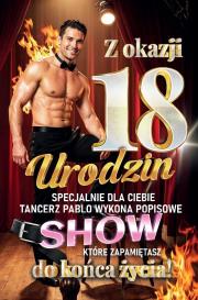 Opakowanie Karnet Urodziny 18 2K Tancerz Pablo