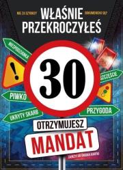 Opakowanie Karnet Urodziny 30