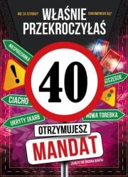 Opakowanie Karnet Urodziny 40