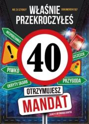 Opakowanie Karnet Urodziny 40