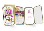 Opakowanie Karnet Urodziny 40