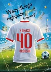 Opakowanie Karnet Urodziny 40