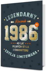 Opakowanie Karnet Urodziny 40