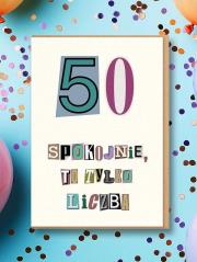 Opakowanie Karnet Urodziny 50