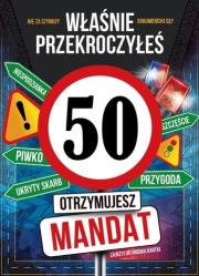 Opakowanie Karnet Urodziny 50