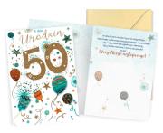Opakowanie Karnet Urodziny 50