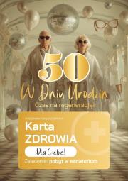 Opakowanie Karnet Urodziny 50