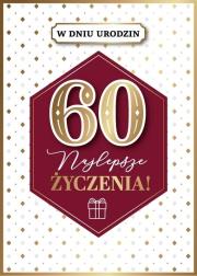 Opakowanie Karnet Urodziny 60