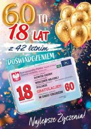 Opakowanie Karnet Urodziny 60