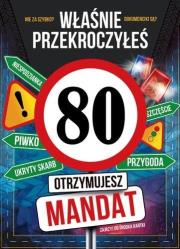 Opakowanie Karnet Urodziny 80