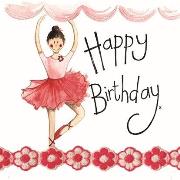 Opakowanie Karnet Urodziny Baletnica